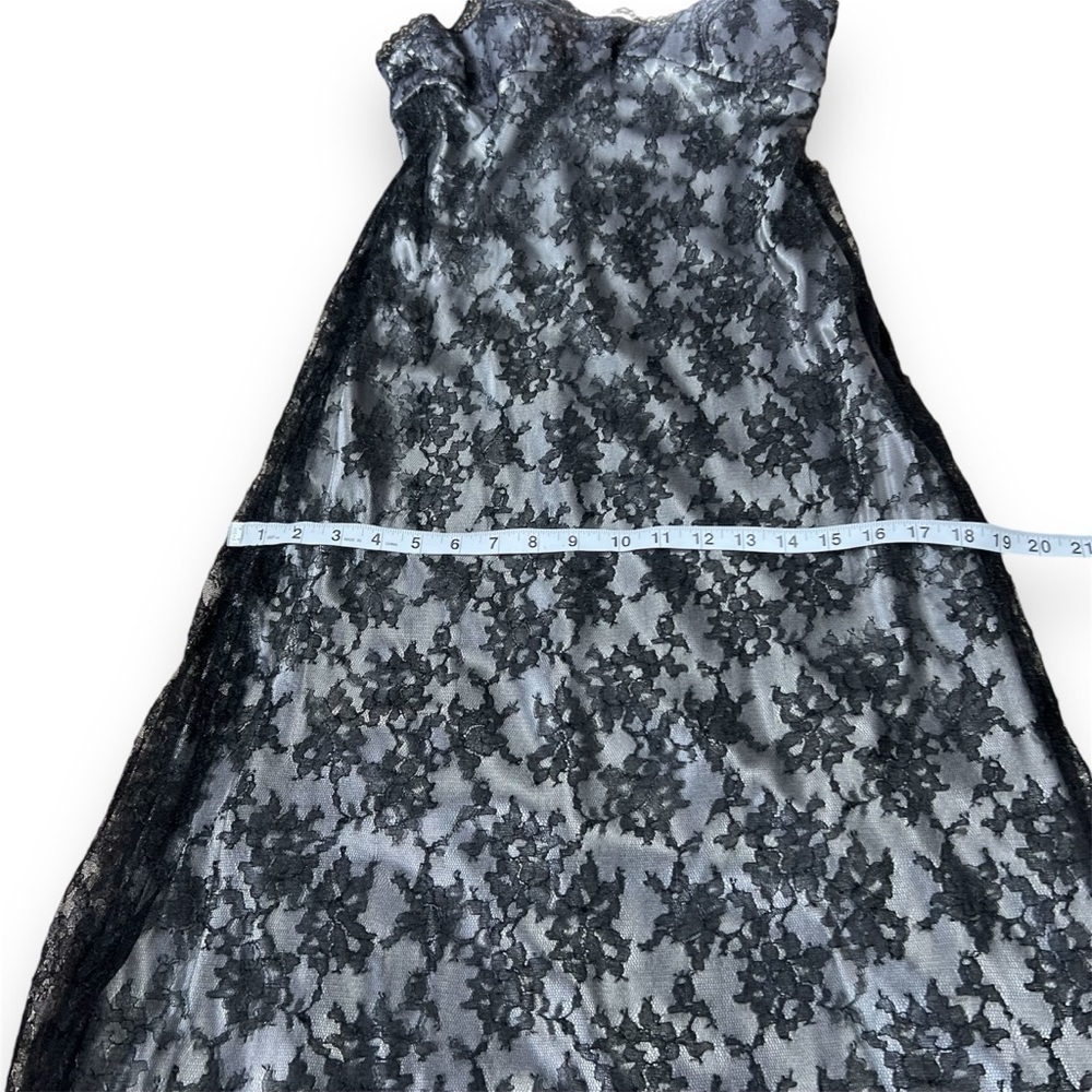 Vintage Alfred Angelo Floral Lace Slip Dress Womens 5/6 Formal Whimsigoth Witchy - Picture 5 of 9